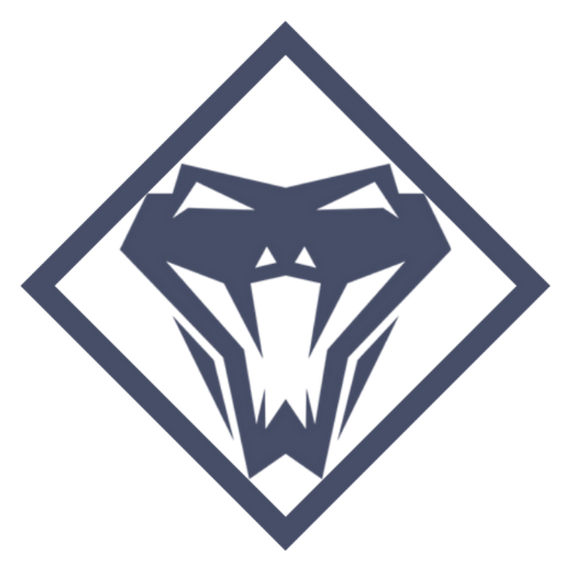 Kondra's serpent face logo